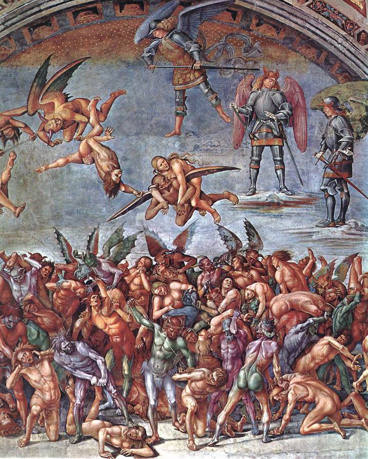 The Damned (detail) by SIGNORELLI, Luca