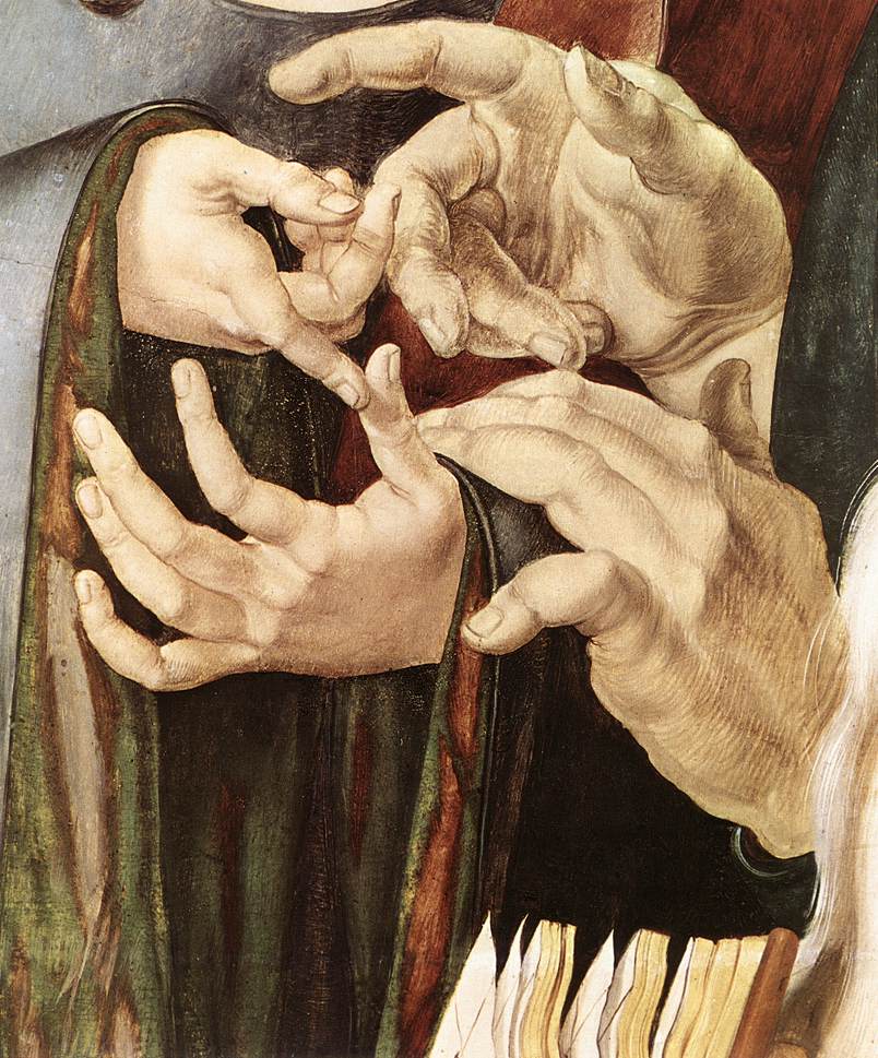 Christ Among the Doctors (detail) by DÜRER, Albrecht