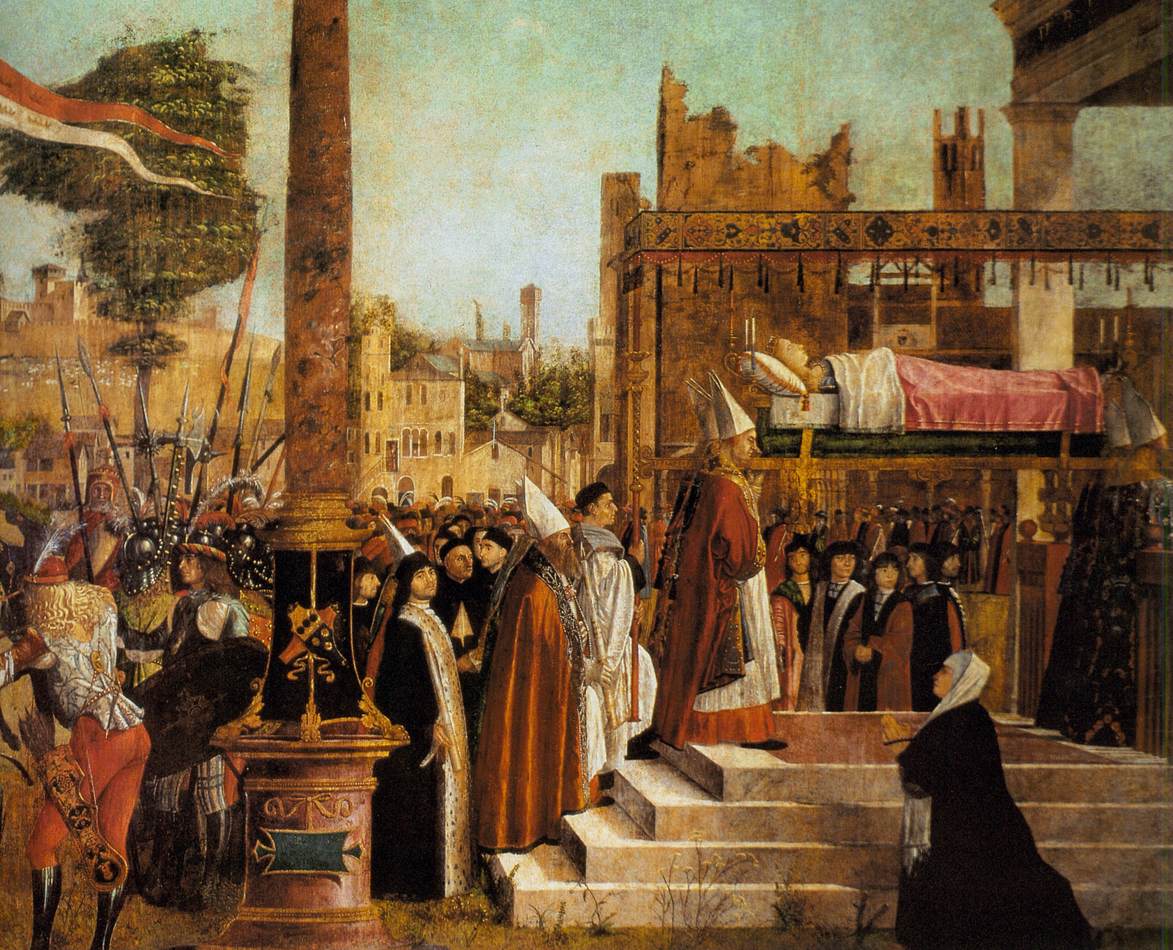 Martyrdom of the Pilgrims and the Funeral of St Ursula (detail) by CARPACCIO, Vittore