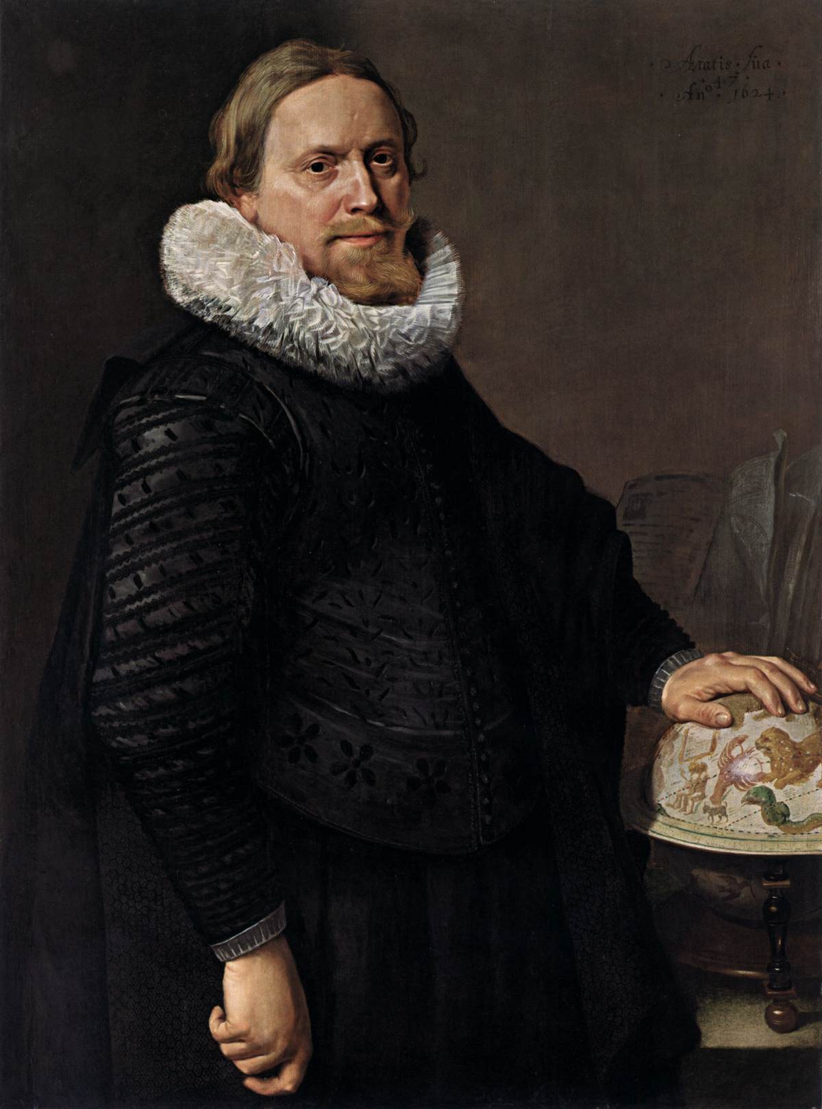 Man with a Celestial Globe by PICKENOY, Nicolaes Eliasz.