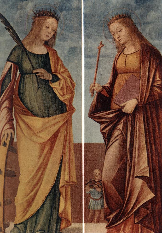 St Catherine of Alexandria and St Veneranda by