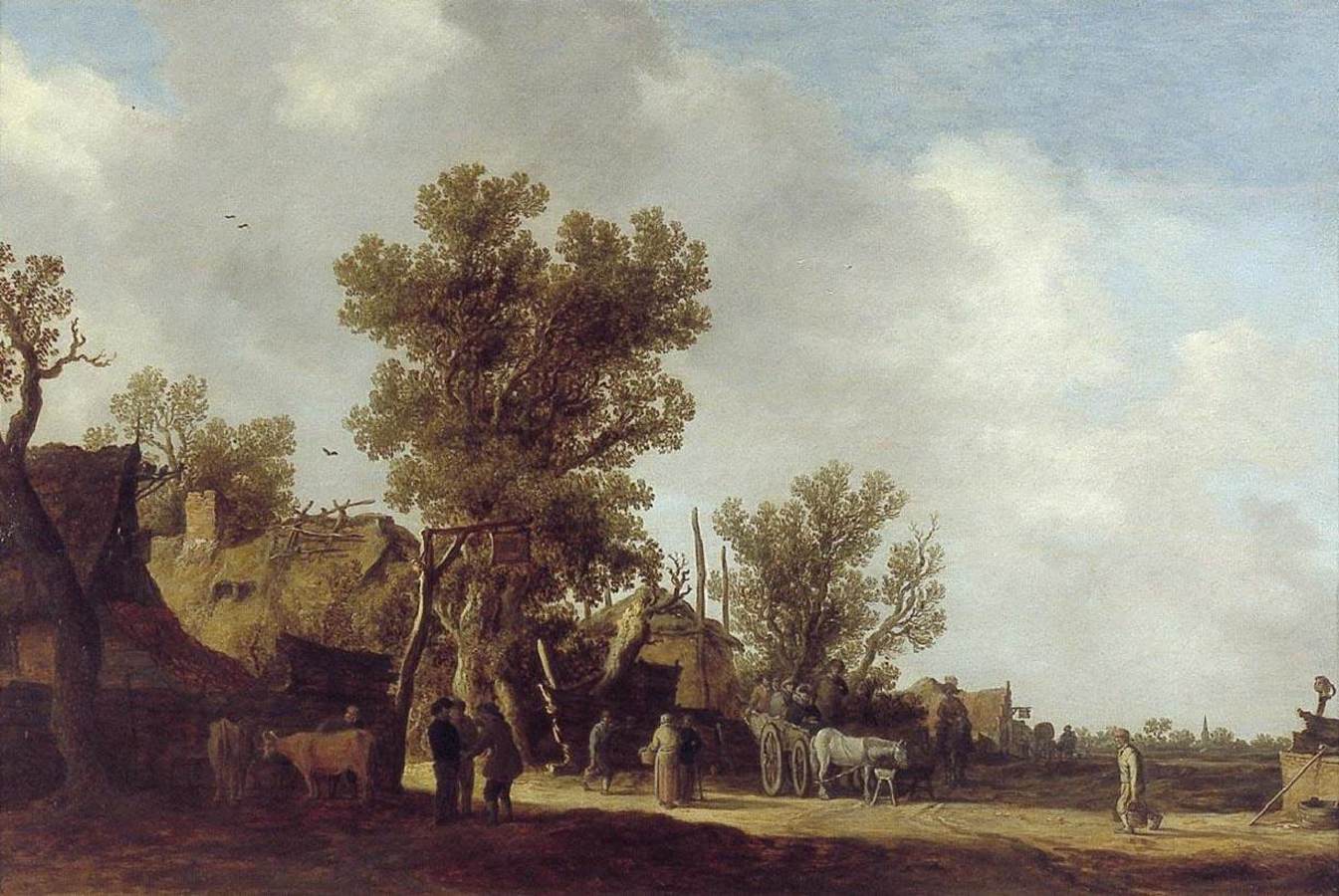 Farm Houses on Country Road by NEYN, Pieter de