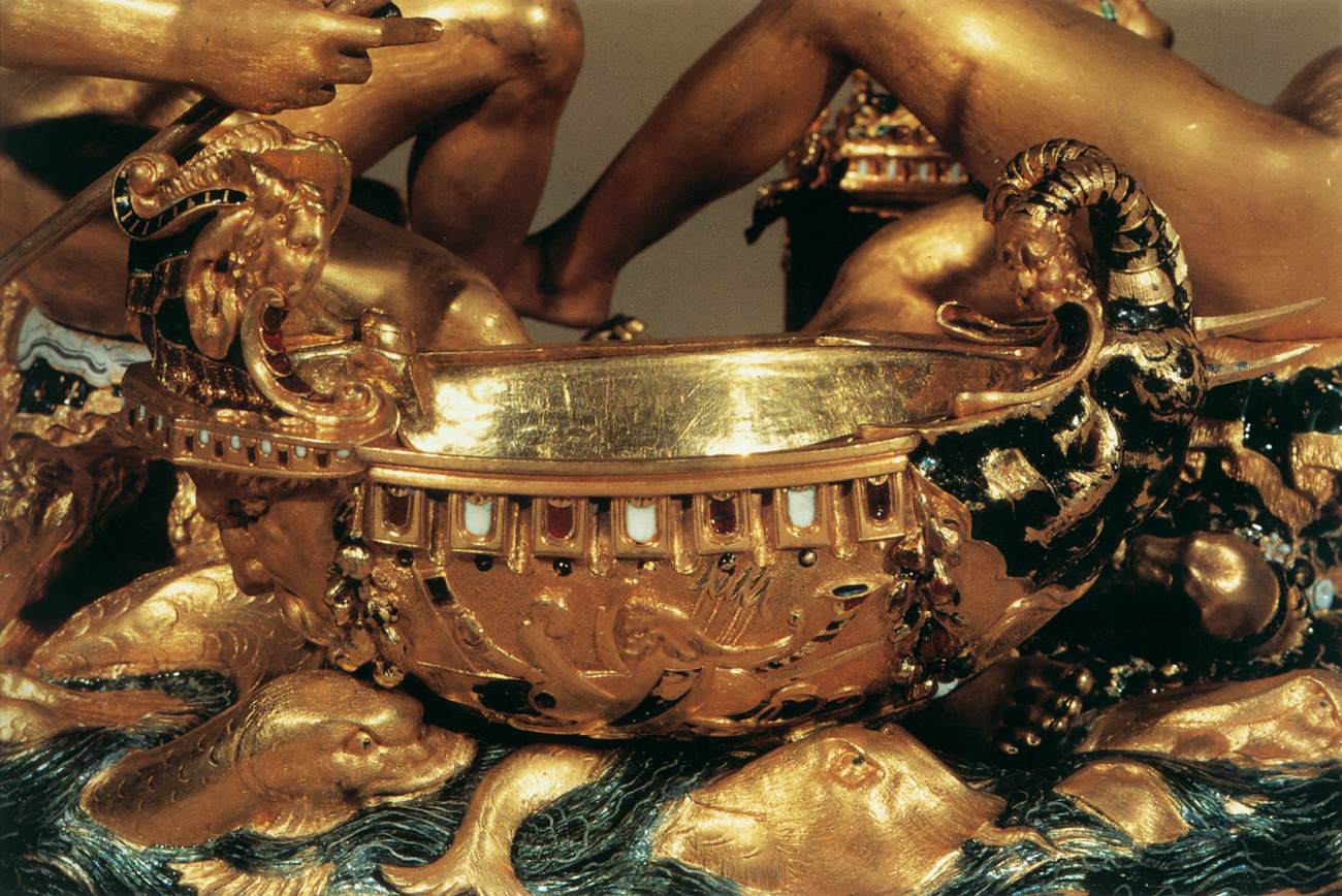 Salt Cellar (detail) by CELLINI, Benvenuto