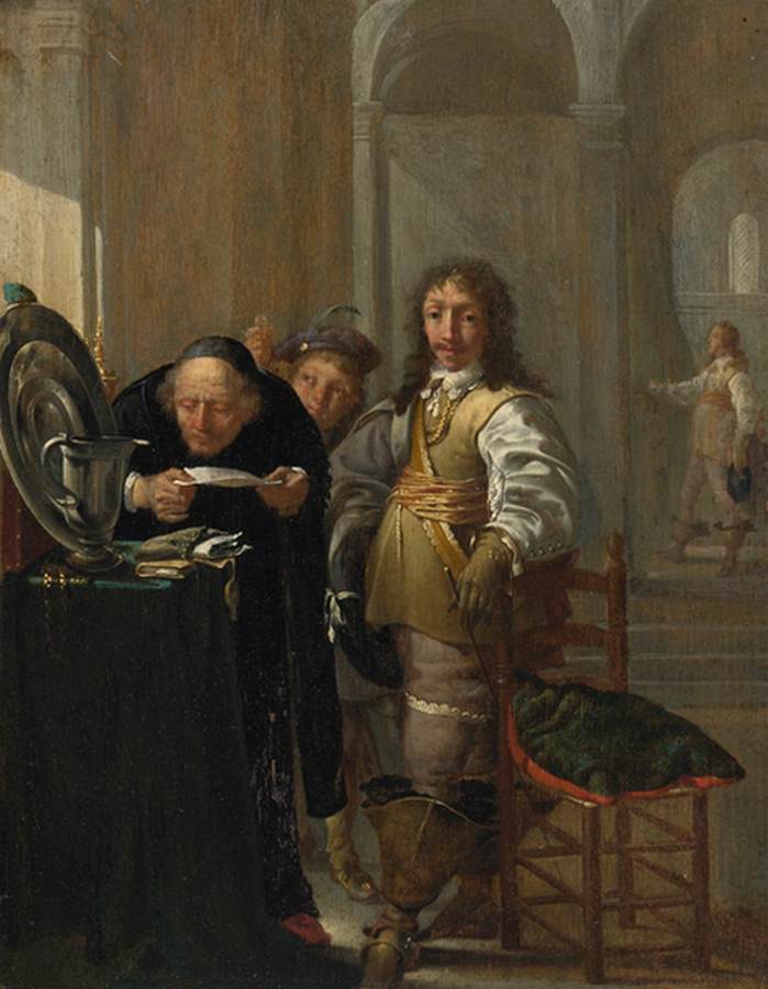 A Cavalier Selling His Goods by DUCK, Jacob