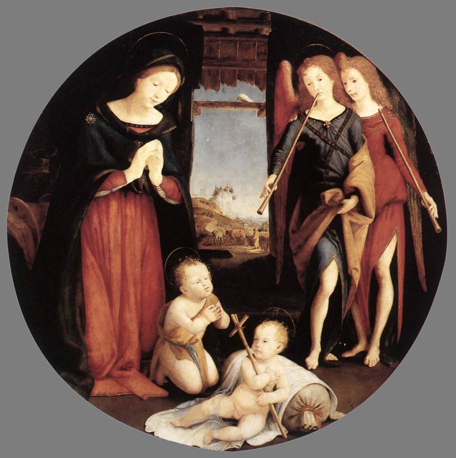 The Adoration of the Christ Child by PIERO DI COSIMO