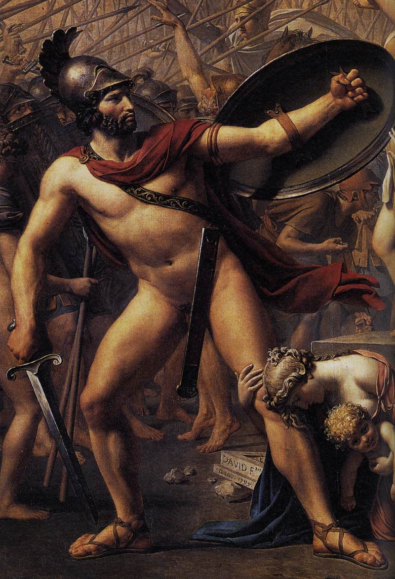 The Intervention of the Sabine Women (detail) by