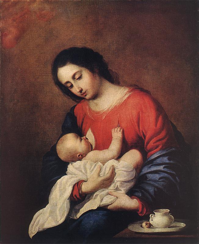 Madonna with Child by ZURBARÁN, Francisco de