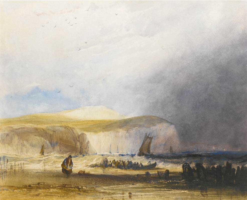 A Squall Approaching the Northern French Coast by BENTLEY, Charles