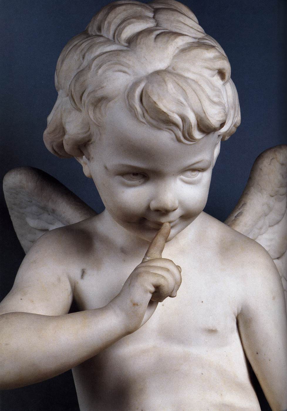 Seated Cupid (detail) by FALCONET, Étienne-Maurice