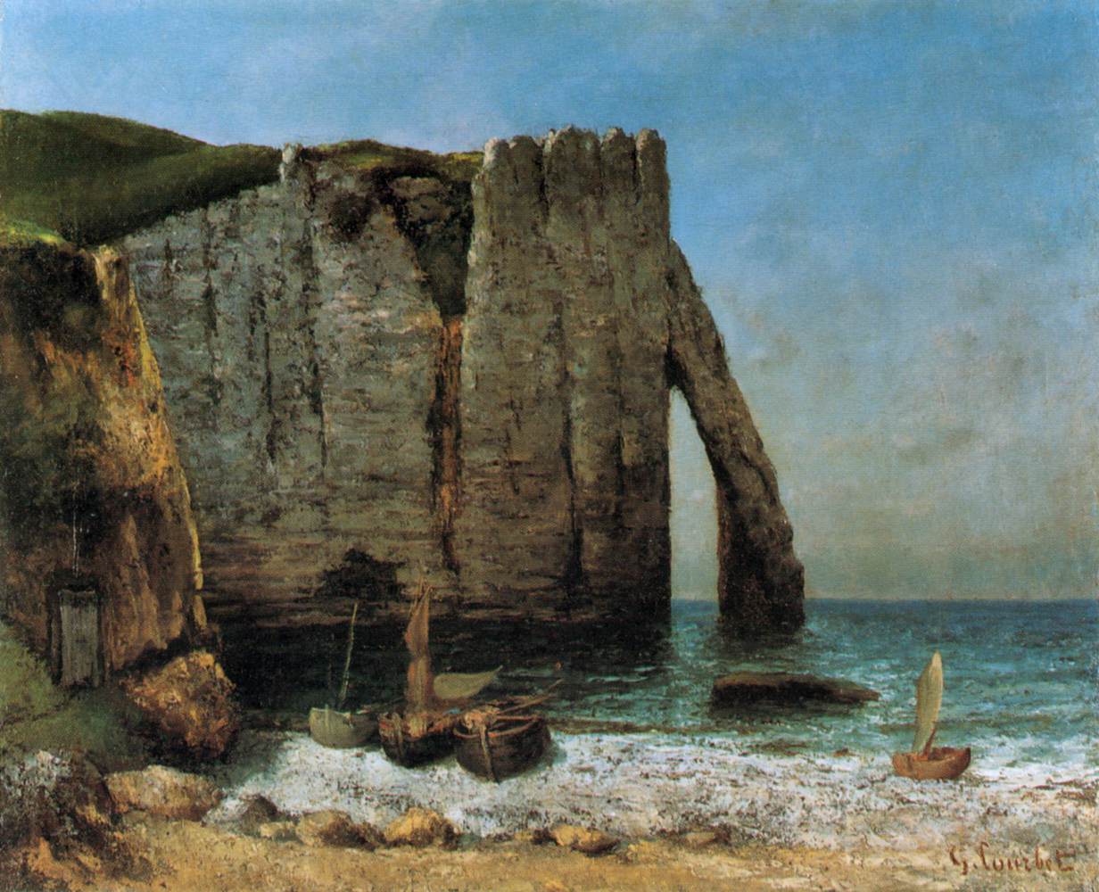 Cliffs at Étretat by COURBET, Gustave