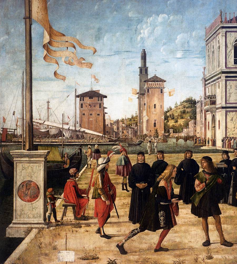 The Ambassadors Return to the English Court (detail) by CARPACCIO, Vittore