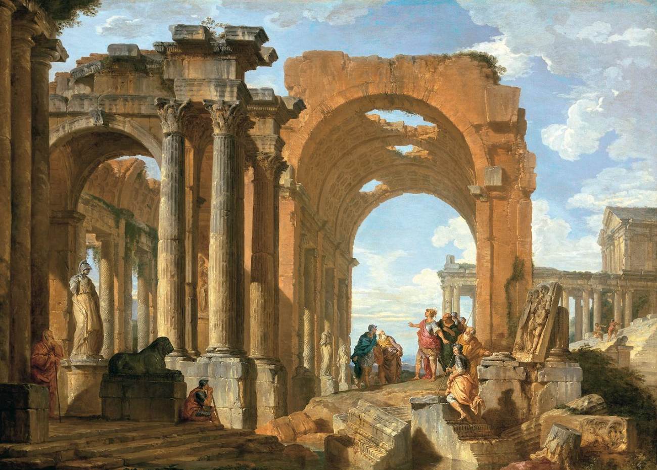 Architectural Capriccio by PANNINI, Giovanni Paolo