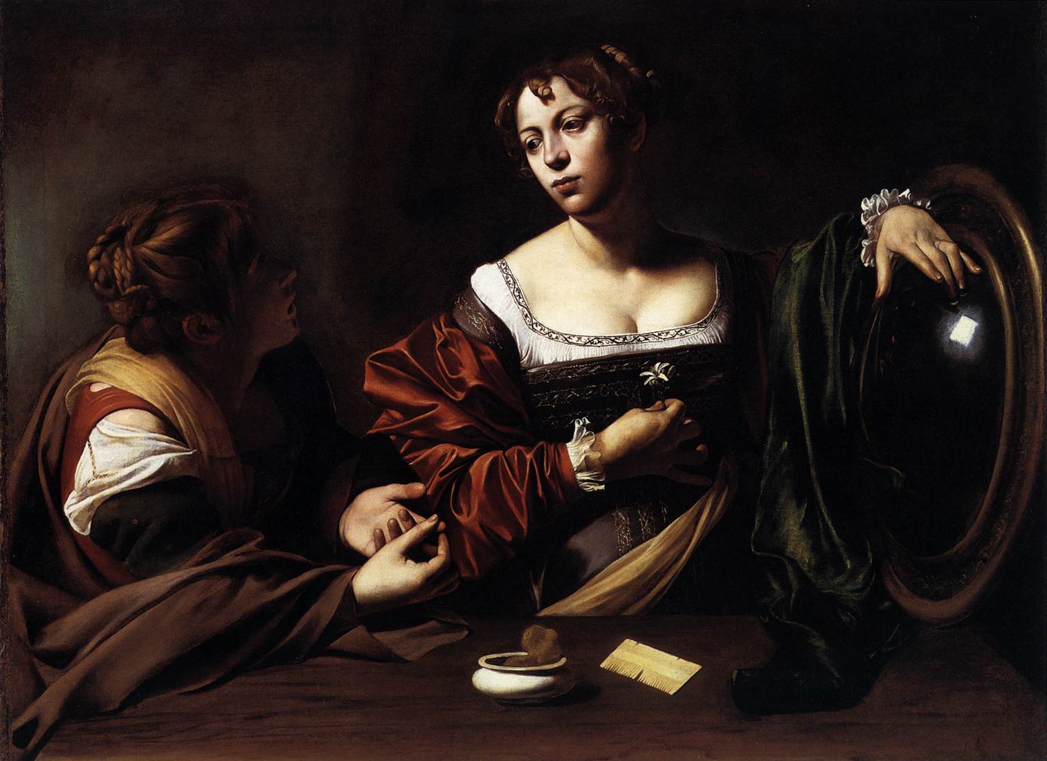 Martha and Mary Magdalene by CARAVAGGIO