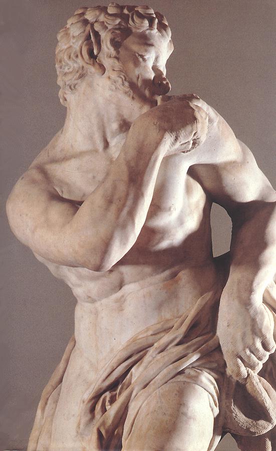 The Faun (detail) by PUGET, Pierre