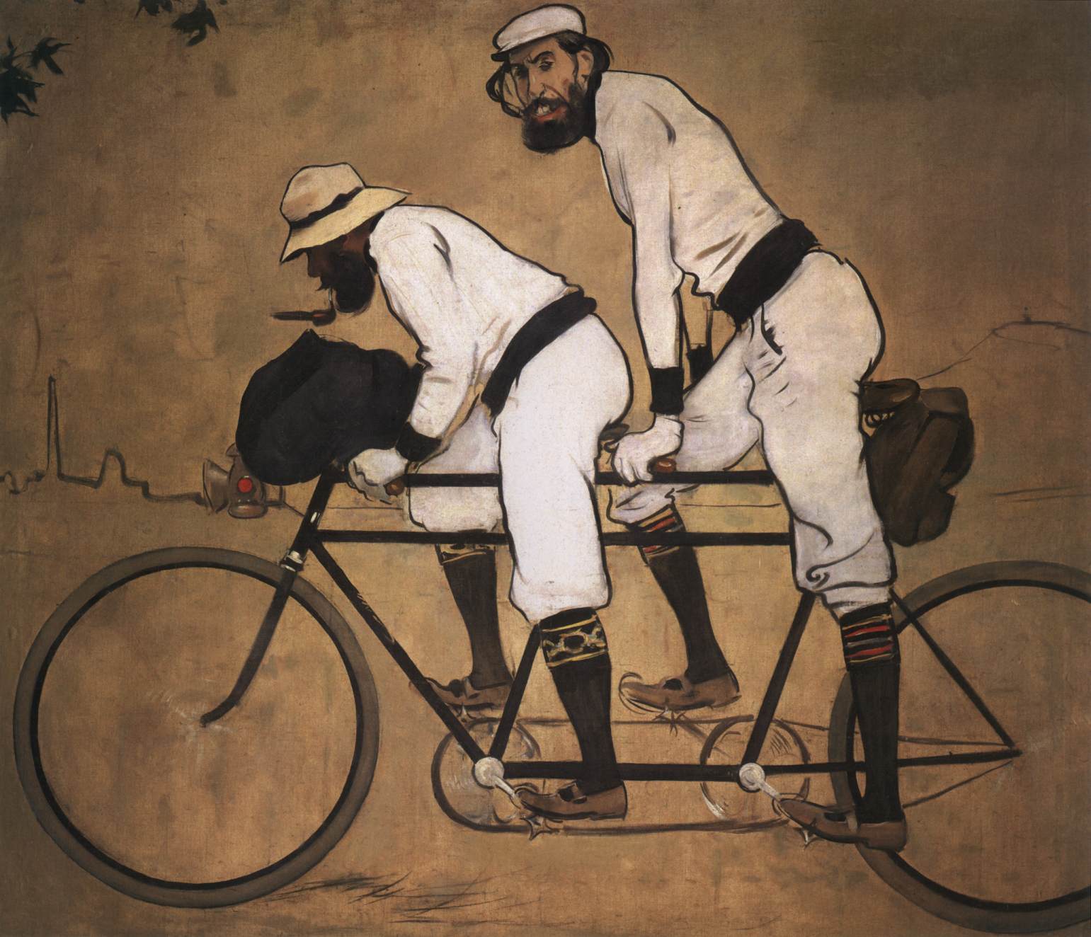 Ramón Casas and Pere Romeu on a Tandem by