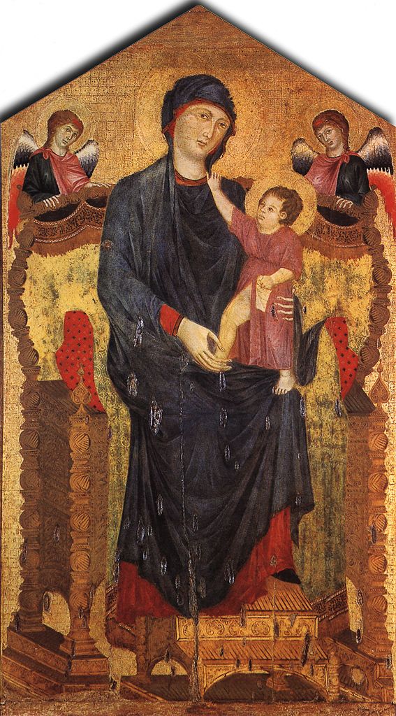 Madonna Enthroned with the Child and Two Angels by