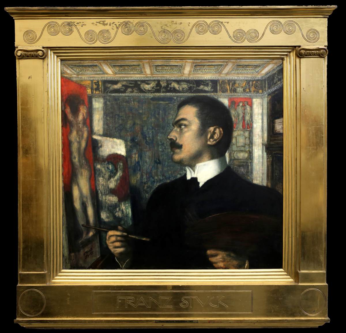 Self-Portrait in the Studio by STUCK, Franz von