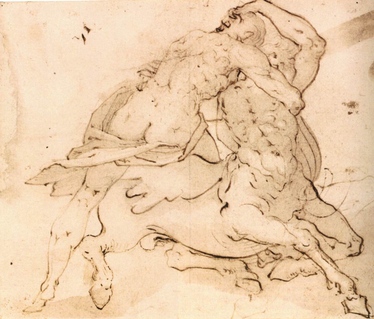 Hercules and the Centaur Fighting by