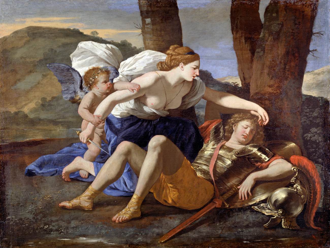 Rinaldo and Armida by POUSSIN, Nicolas