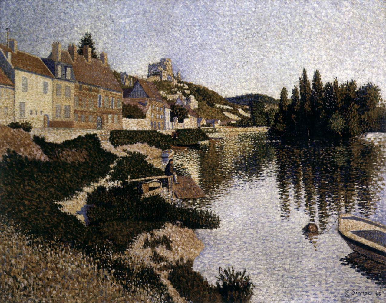 Les Andelys, Riverbank by SIGNAC, Paul