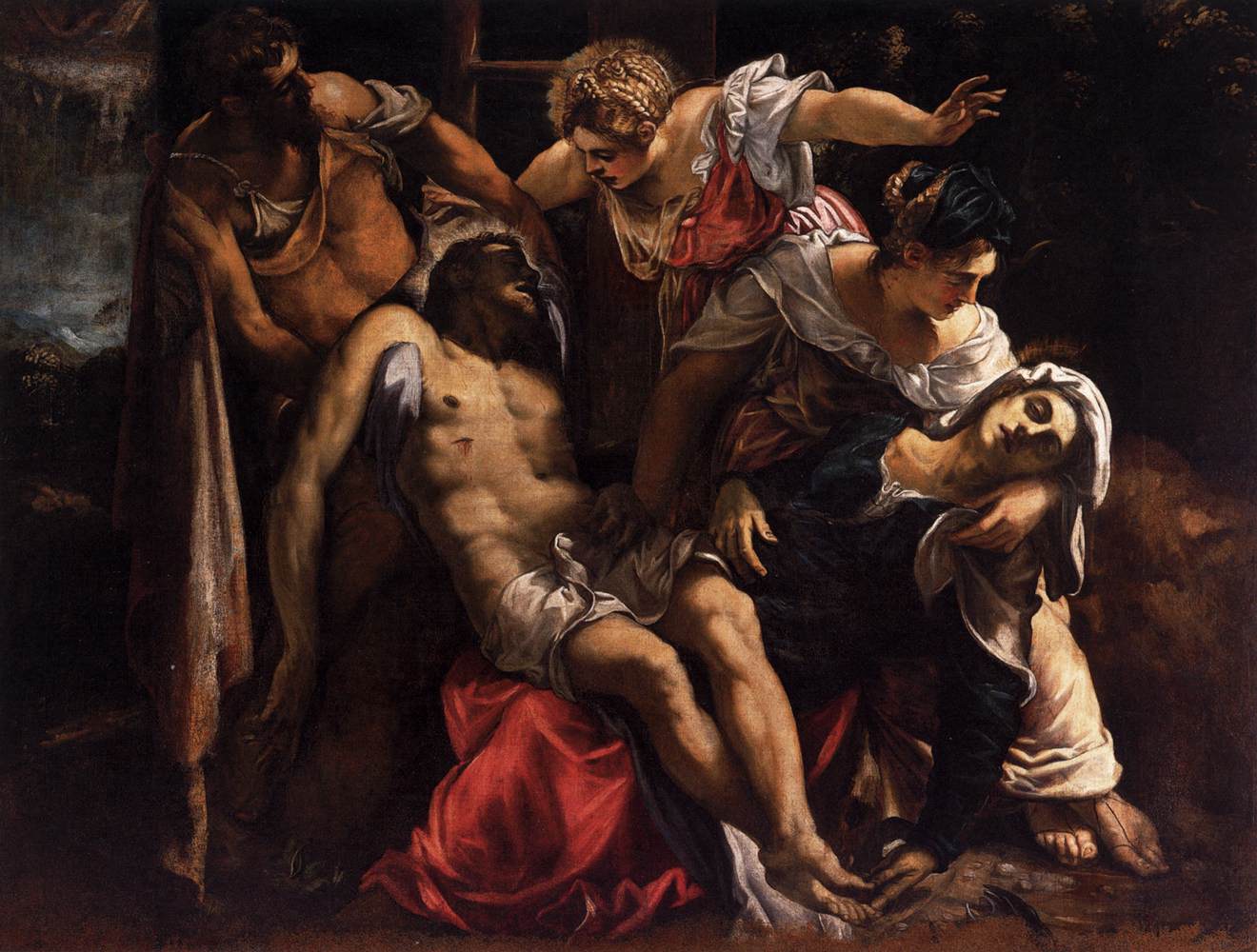 Lamentation over the Dead Christ by TINTORETTO