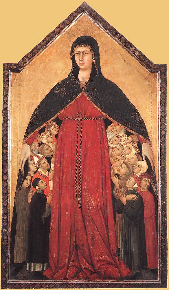 Madonna of Mercy by SIMONE MARTINI