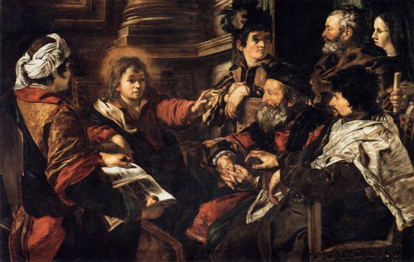 Christ among the Doctors by SERODINE, Giovanni