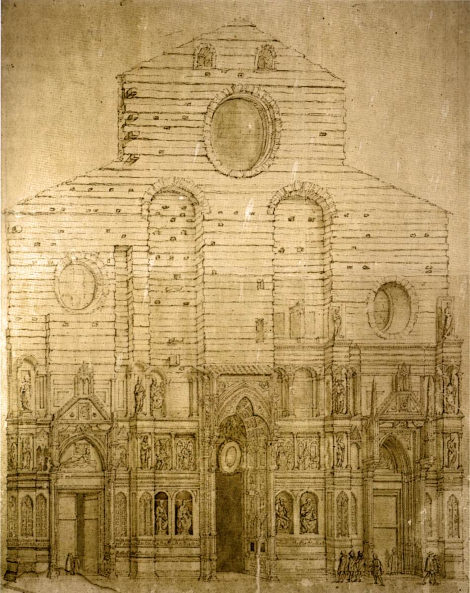 Façade of Florence Cathedral by POCCETTI, Bernardino