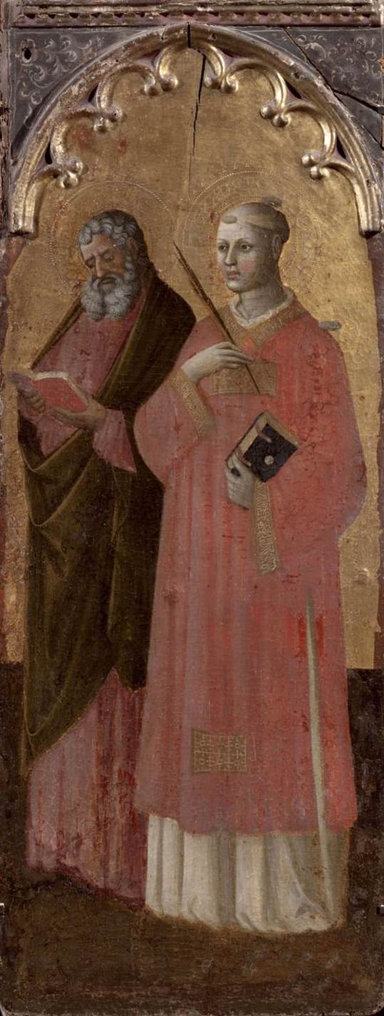 Sts John the Evangelist and Stephen by BORGHESE DI PIERO BORGHESE