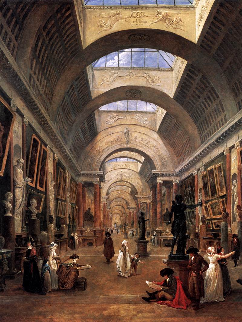 Design for the Grande Galerie in the Louvre (detail) by