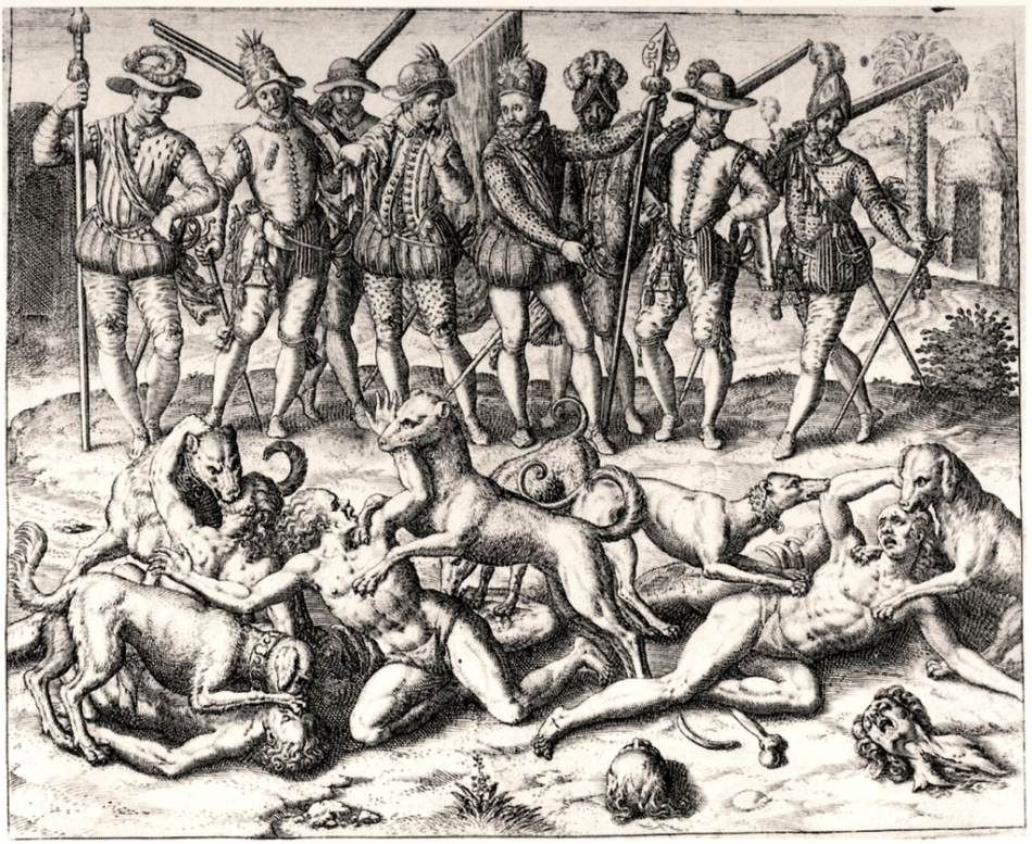 Massacre of the Indians by BRY, Theodor de