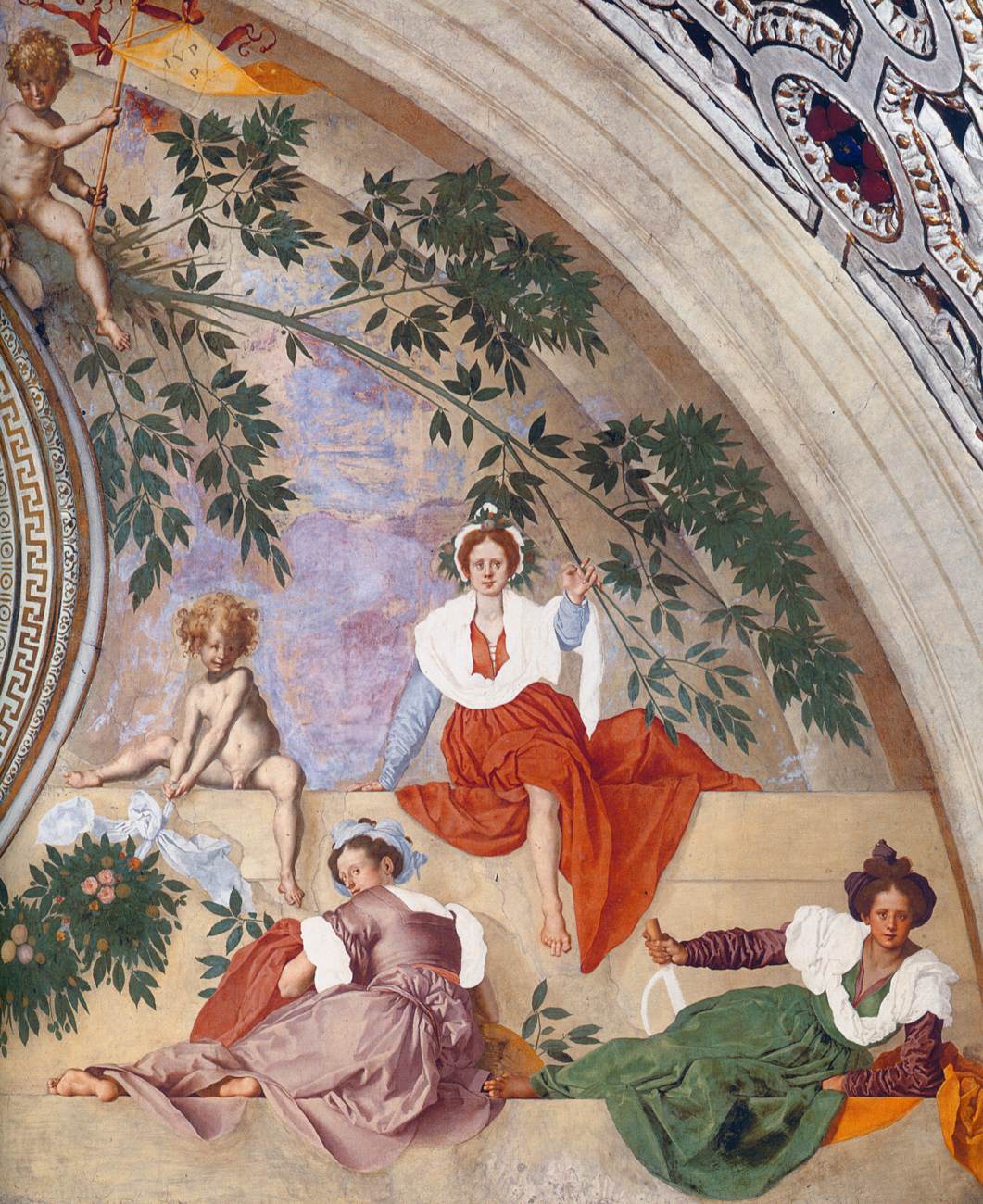 Lunette fresco (detail) by PONTORMO, Jacopo