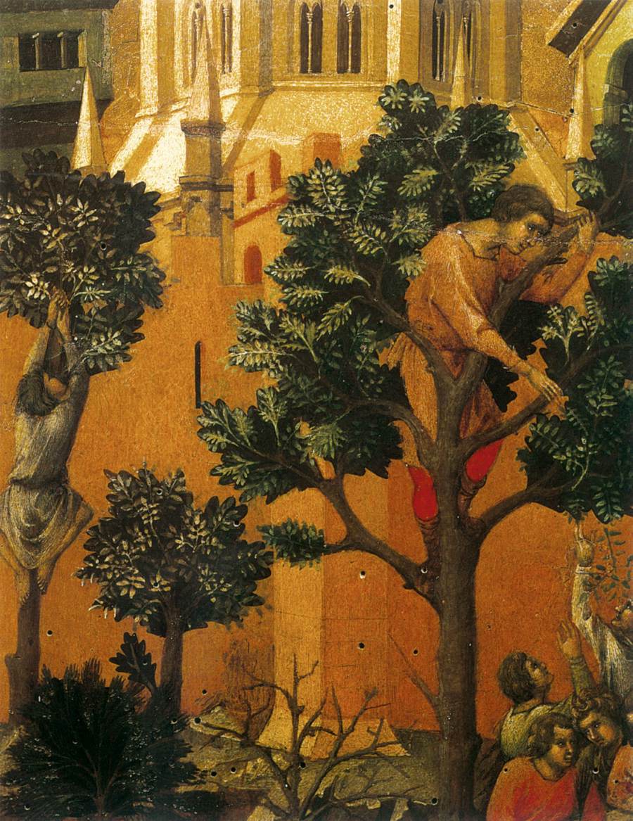 Entry into Jerusalem (detail) by DUCCIO di Buoninsegna