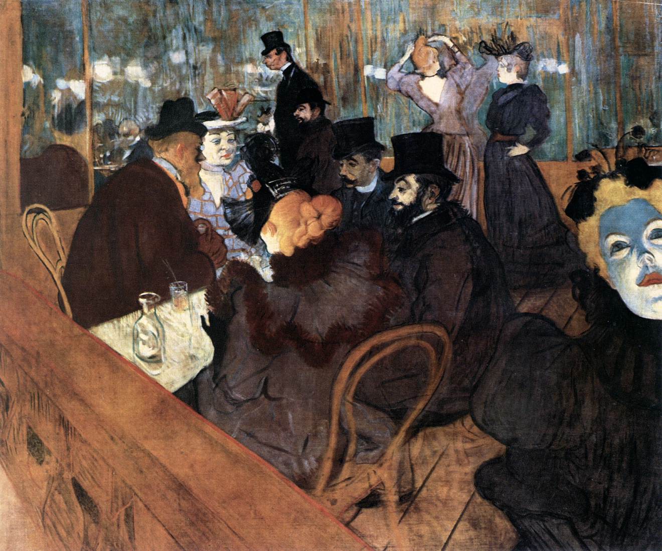 At the Moulin Rouge by TOULOUSE-LAUTREC, Henri de