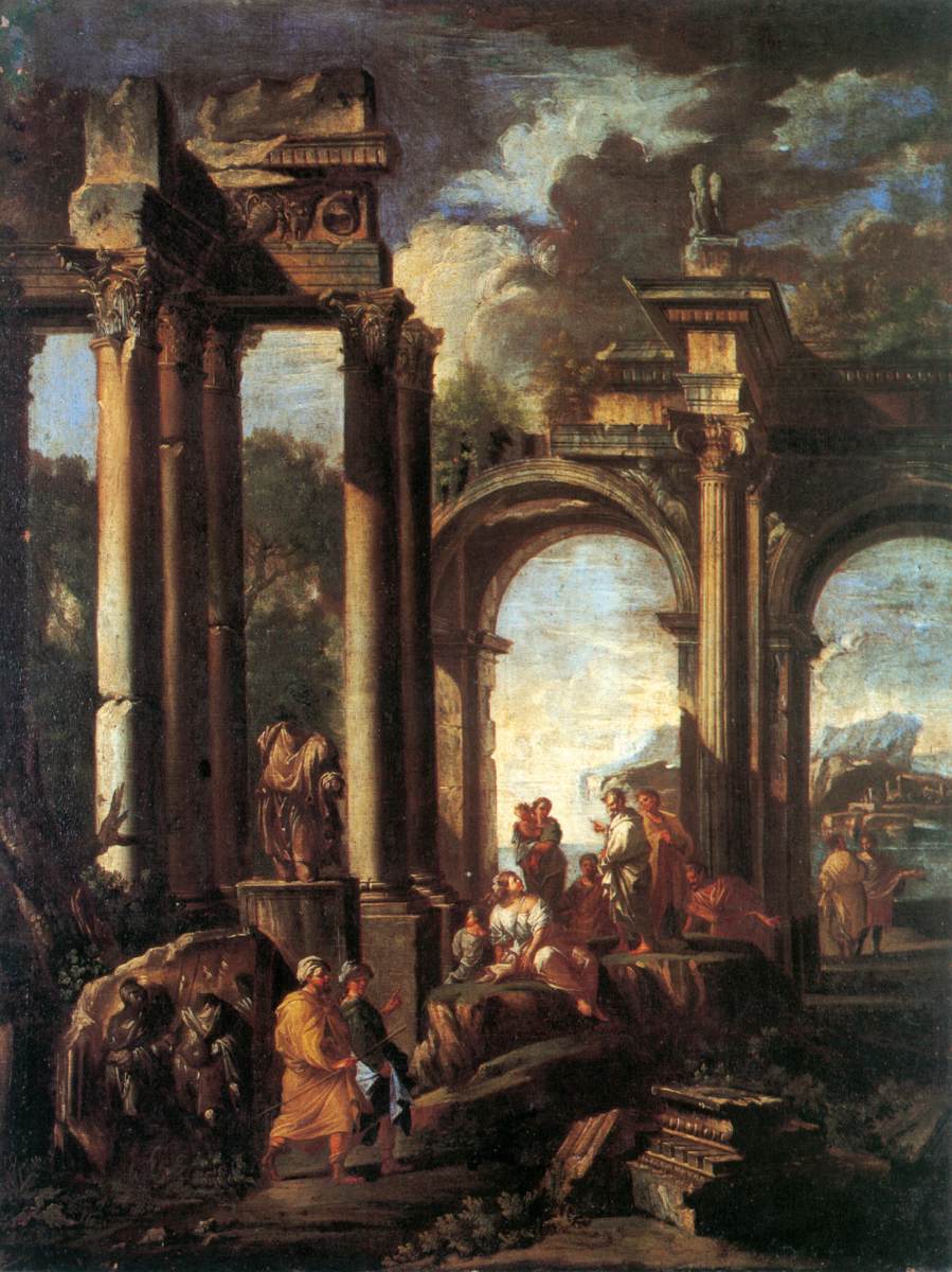 Classical Ruins with Figures by