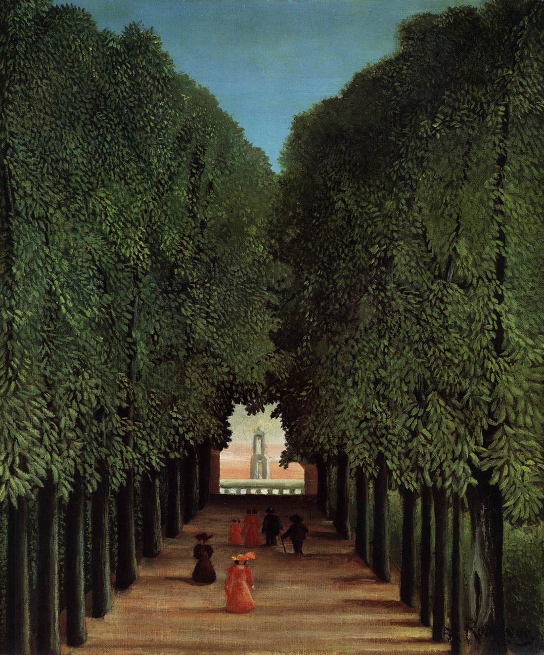 The Alley in the Park of Saint-Cloud by