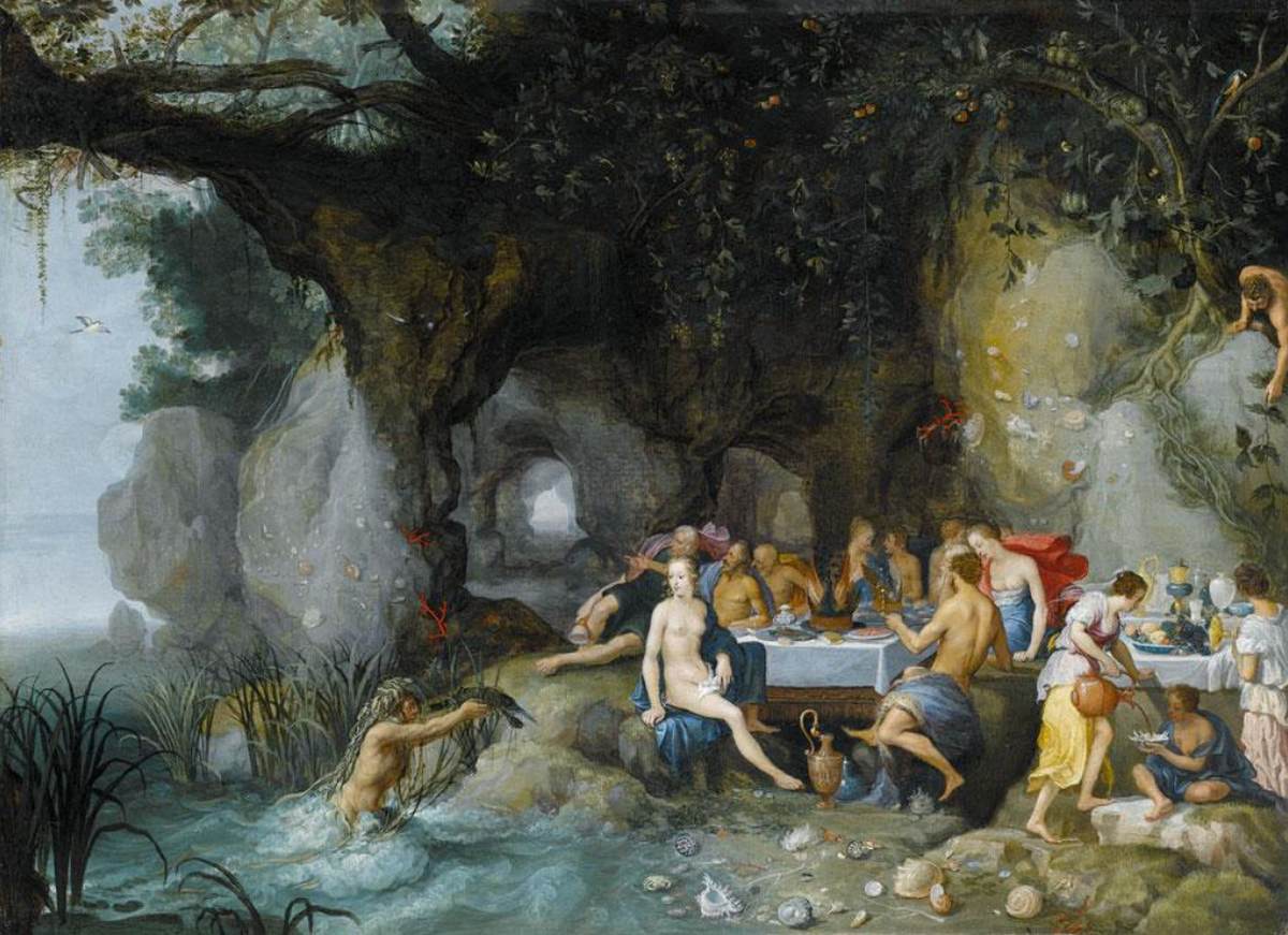 The Feast of the Gods by STALBEMT, Adriaen van