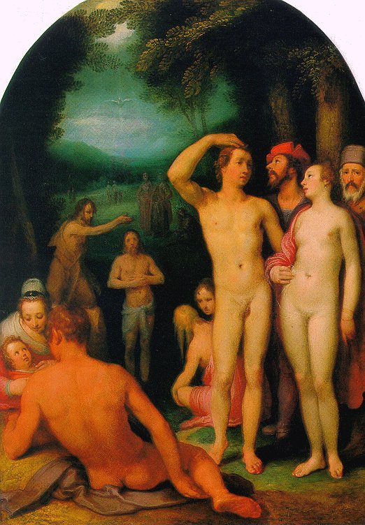 The Baptism of Christ by CORNELIS VAN HAARLEM