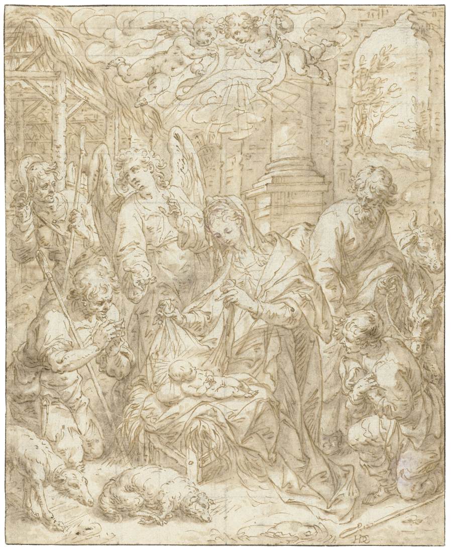 Adoration of the Shepherds by CLERCK, Hendrik de