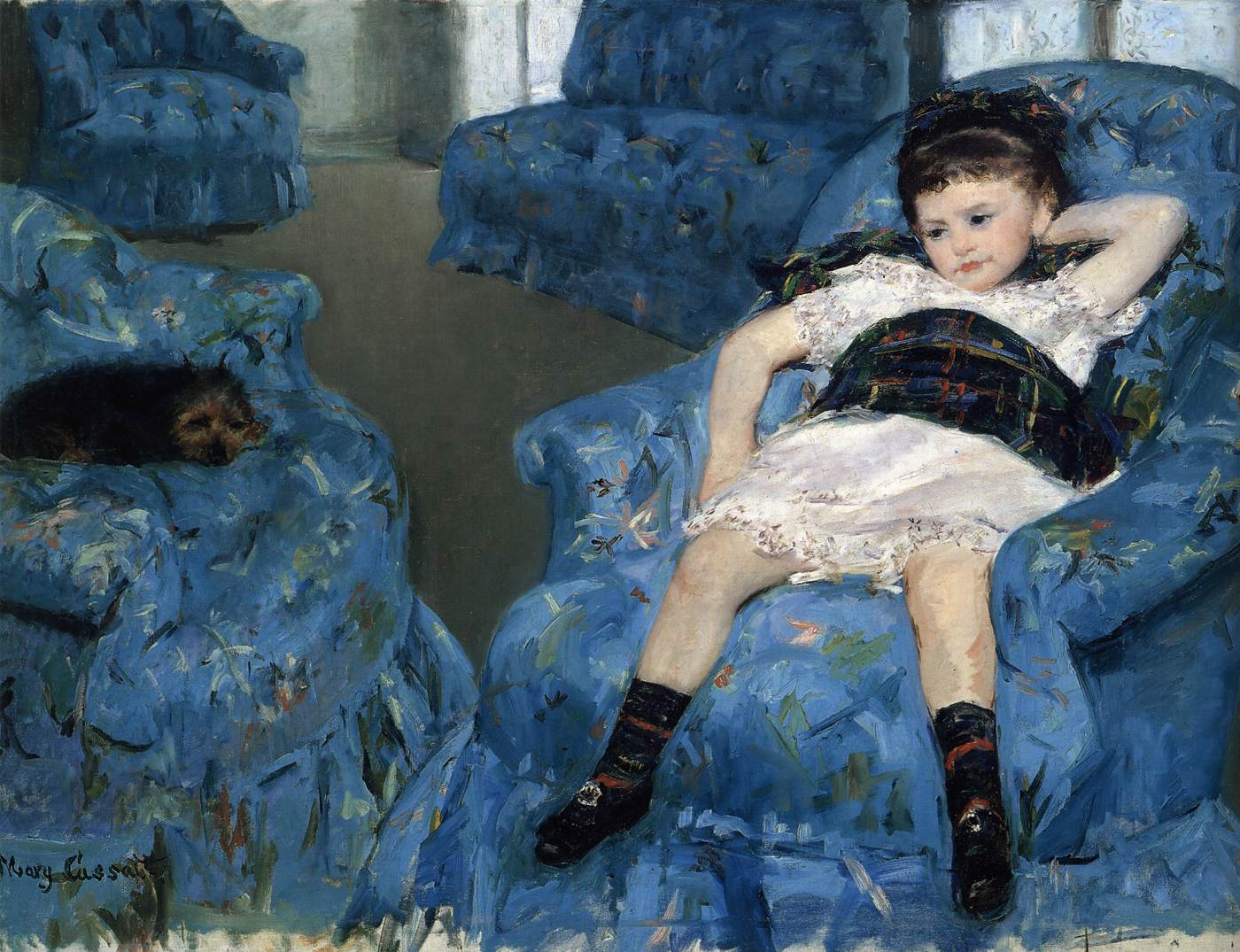 The Blue Room by CASSATT, Mary