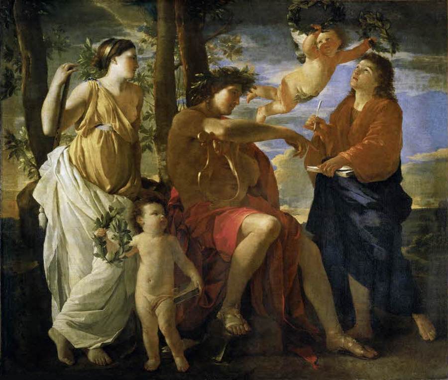 The Inspiration of the Poet by POUSSIN, Nicolas