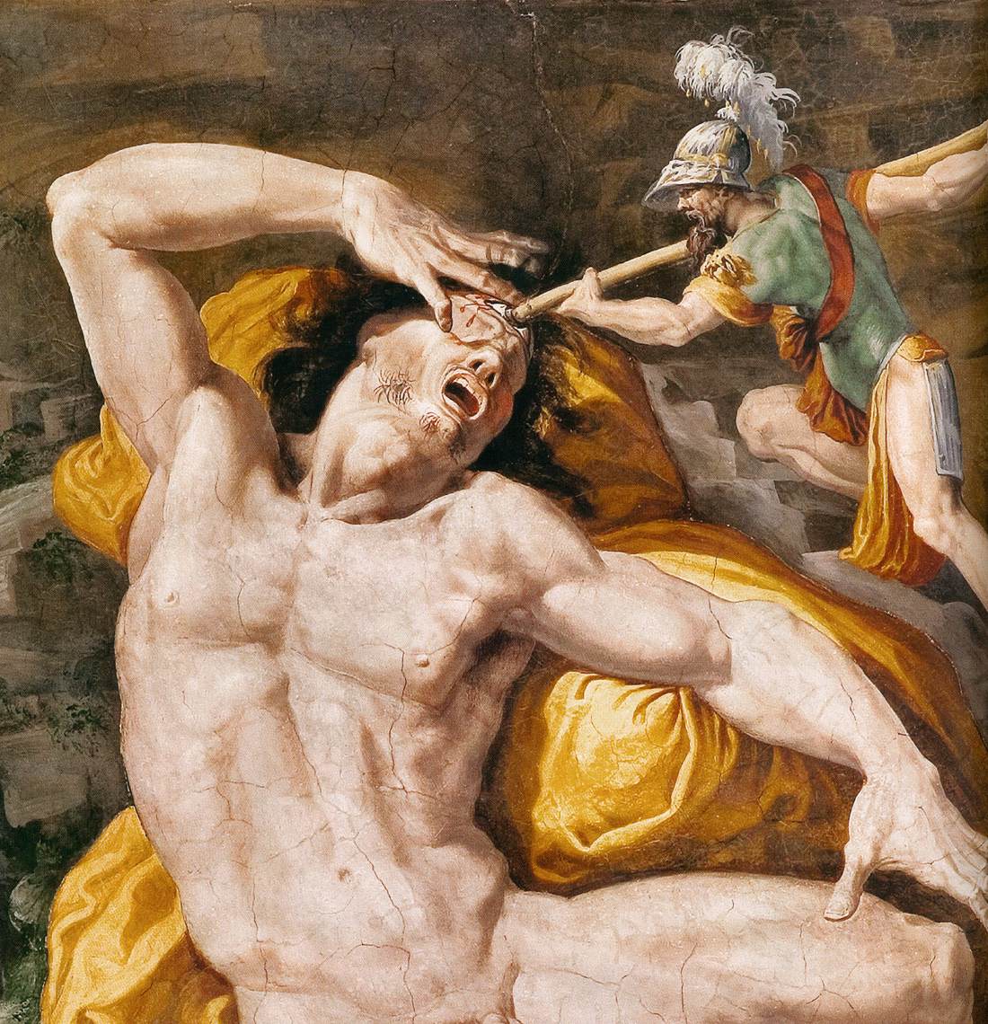 The Blinding of Polyphemus (detail) by TIBALDI, Pellegrino