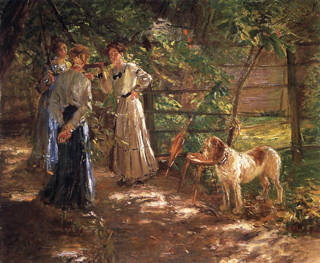 In the Garden (The Artist's Daughters) by