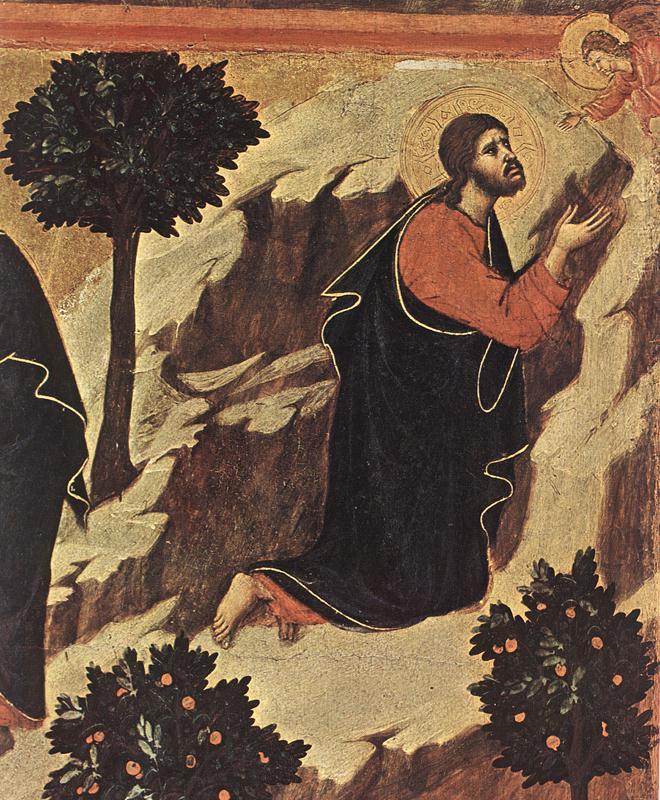 Agony in the Garden (detail) by DUCCIO di Buoninsegna