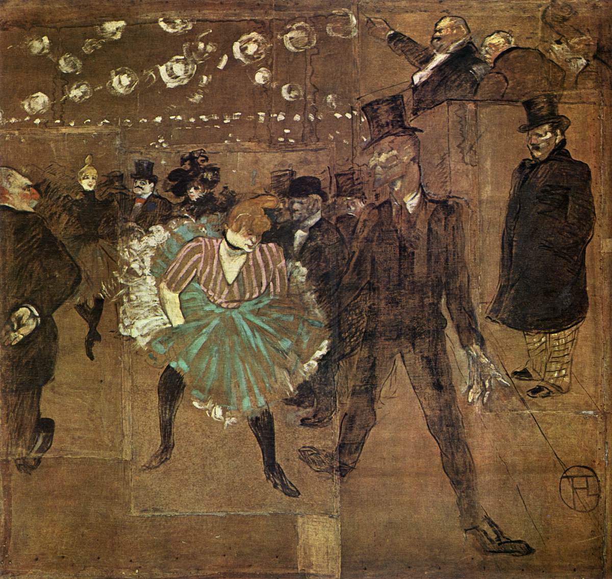 Dancing at the Moulin Rouge: La Goulue and Valentin the Contortionist by TOULOUSE-LAUTREC, Henri de