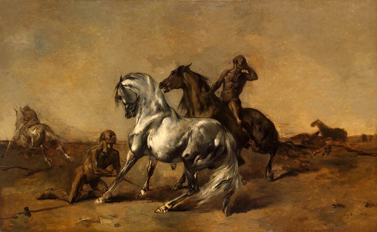 Scene in the Desert by FROMENTIN, Eugène