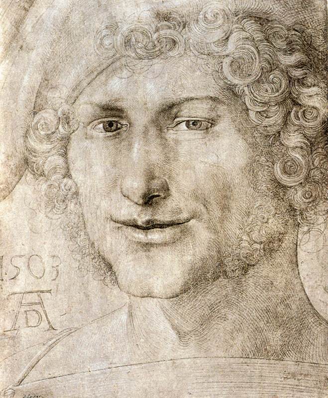 Head of a Young Man by DÜRER, Albrecht