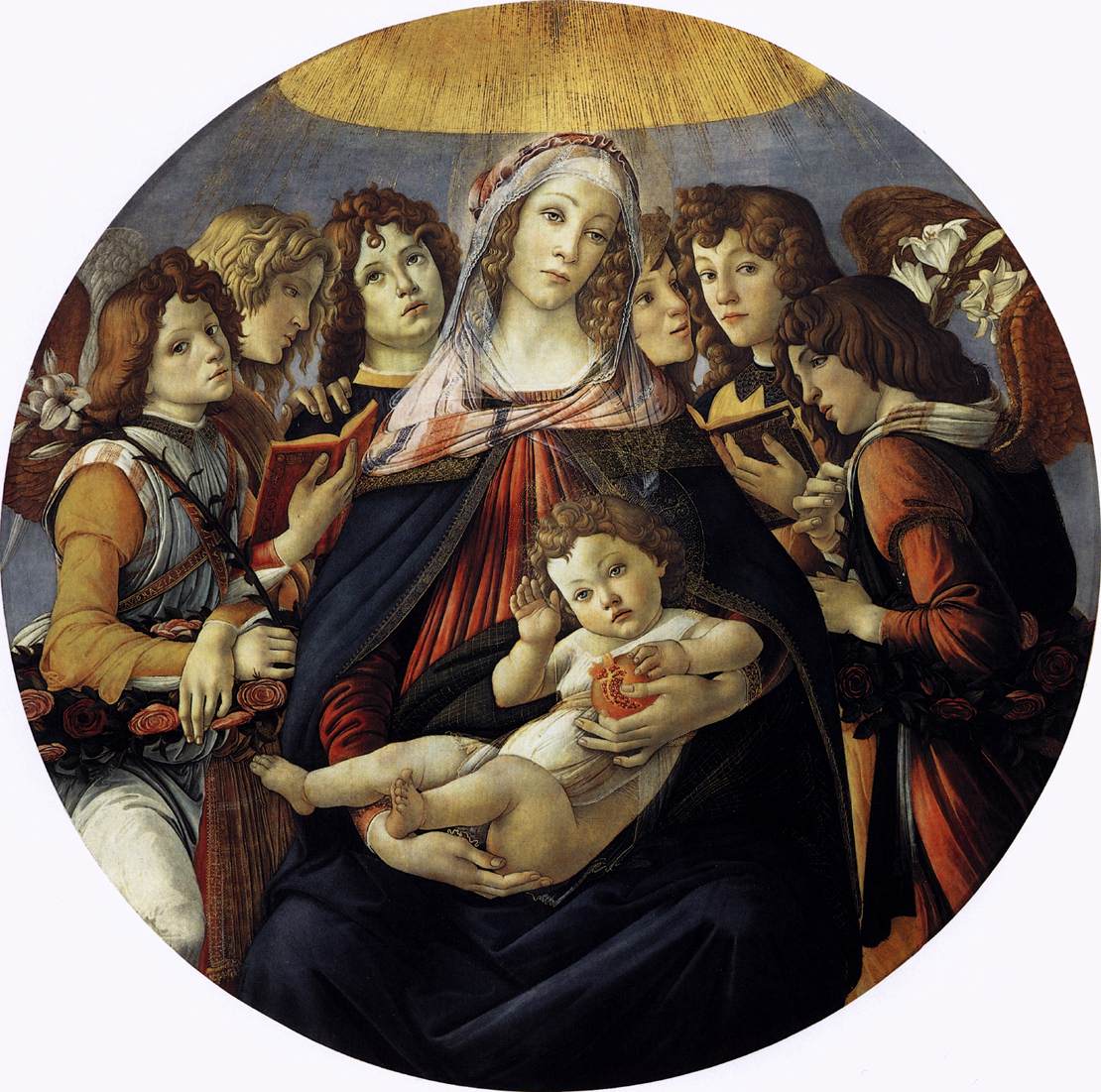 Madonna of the Pomegranate (Madonna della Melagrana) by BOTTICELLI, Sandro