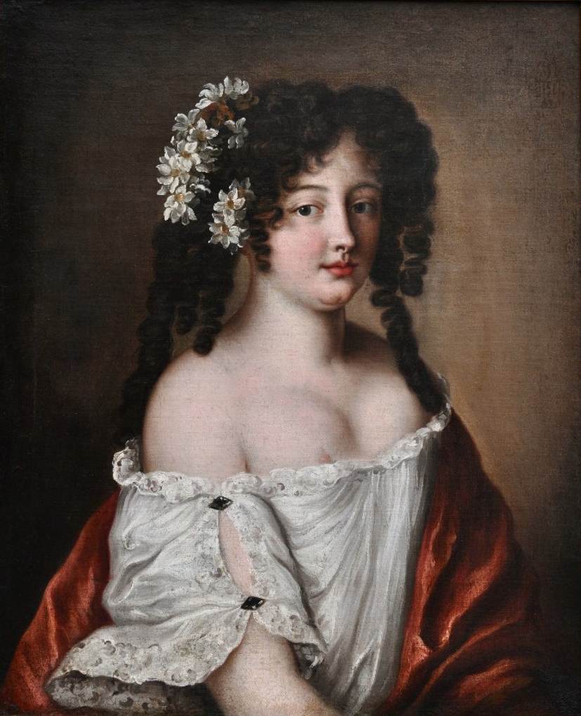 Portrait of Diane-Gabrielle Damas de Thianges Mancini by VOET, Jacob Ferdinand