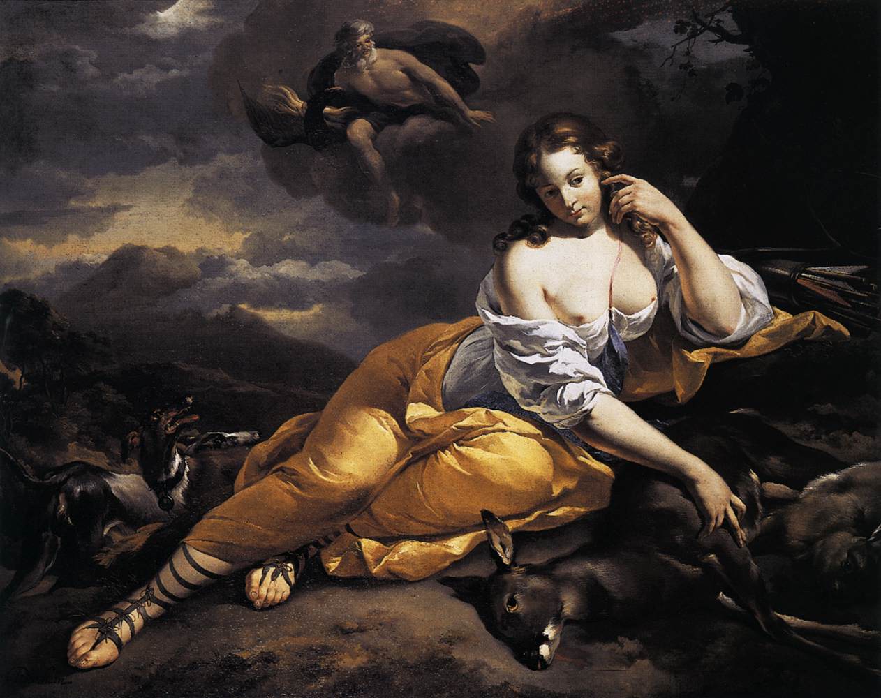 Jupiter Notices Callisto by BERCHEM, Nicolaes (Claesz.)